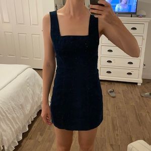 UO Navy Corduroy dress